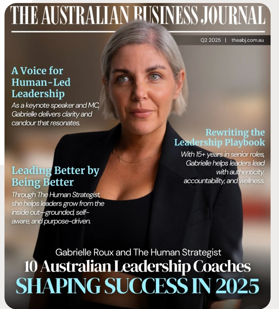 The Australian Business Journal cover featuring Gabrielle Roux